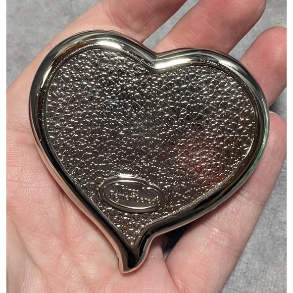 Things Remembered Silver Heart Compact Mirror - Picture 6 of 8